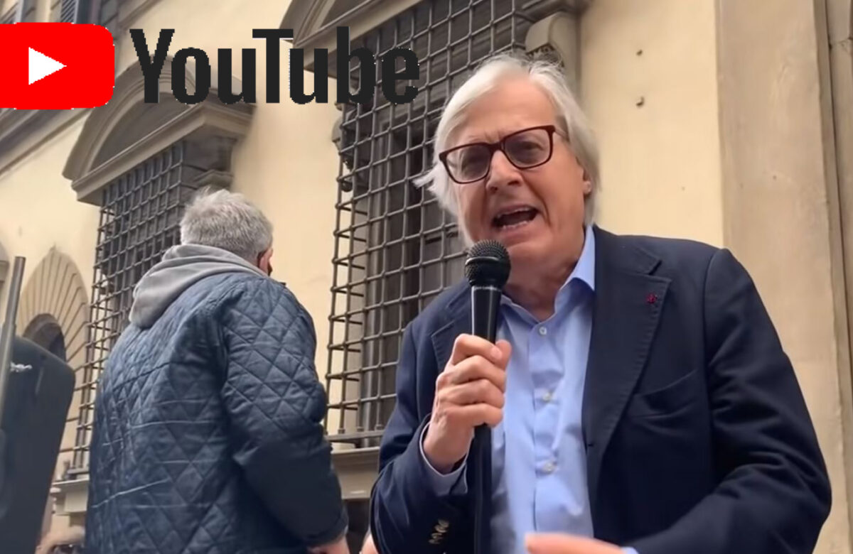 Il canale YouTube di Vittorio Sgarbi torna operativo