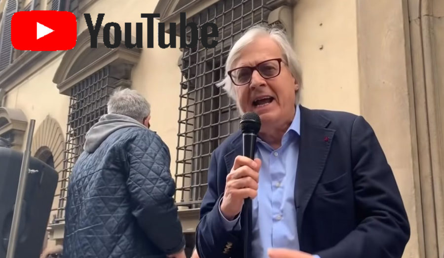 Il canale YouTube di Vittorio Sgarbi torna operativo
