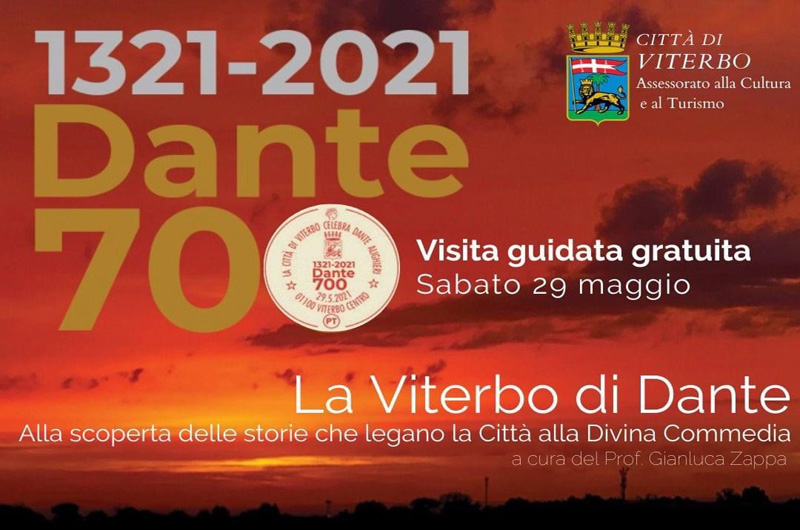 La Viterbo di Dante, le iniziative di sabato 29 maggio dedicate al Sommo Vate