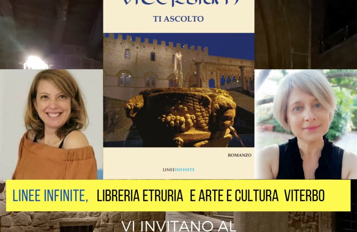“Viterbium ti ascolto” il 23 ottobre Catia Santoni alla libreria Etruria di Viterbo per il firmacopie