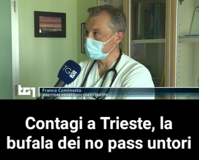 Contagi a Trieste, la bufala dei no pass untori