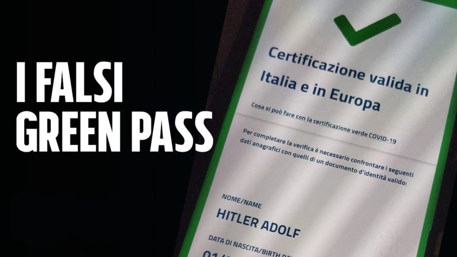 Green pass rubati anche in Italia: dopo quello di Hitler, 62 codici per sfornare certificati