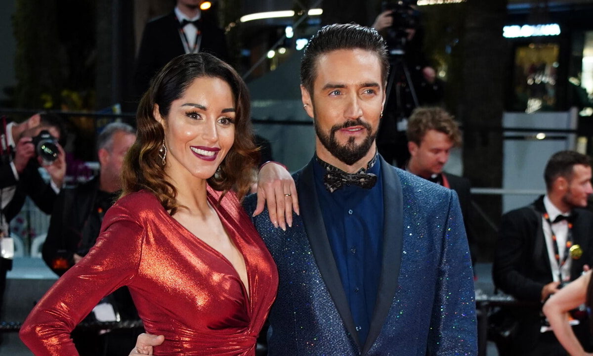 Delia Duran e Alex Belli al Festival di Cannes