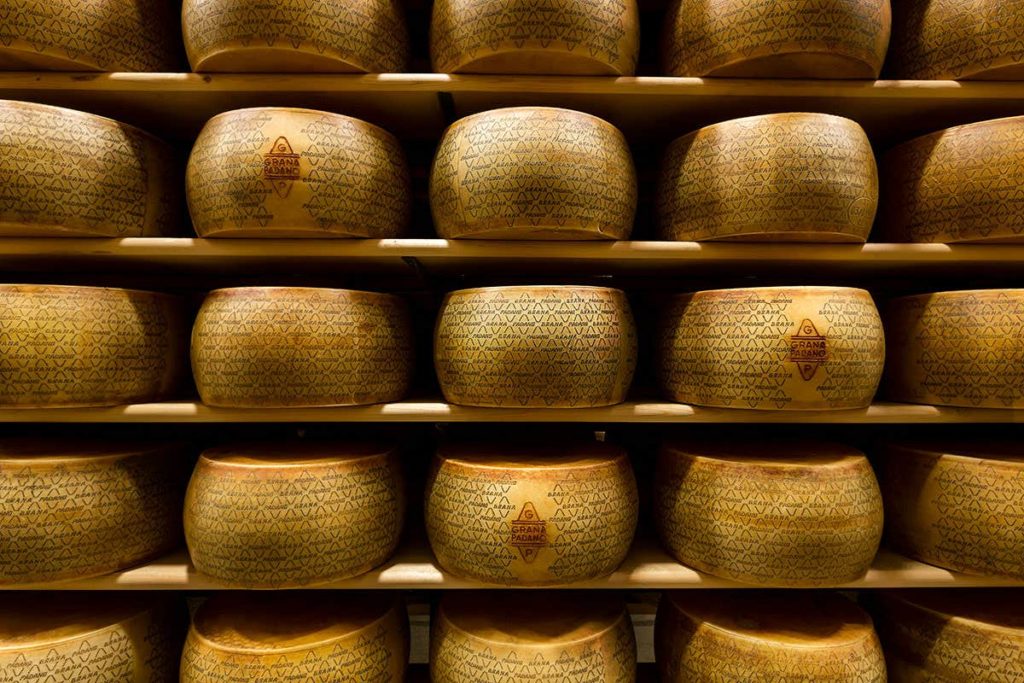 grana padano forme magazzino stagionatura