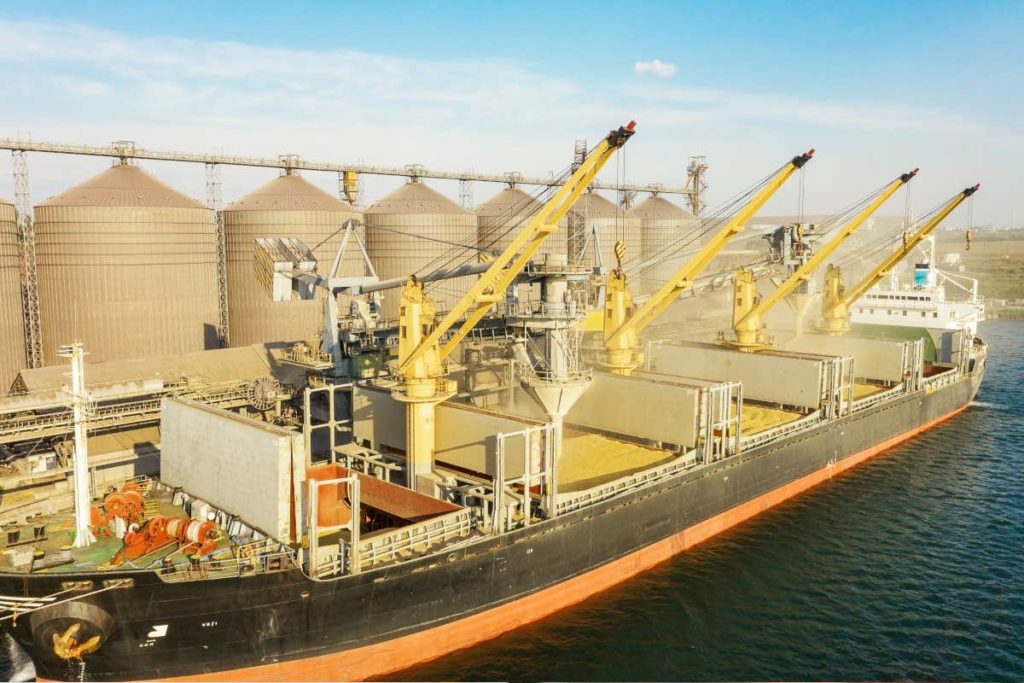 grano nave carico
