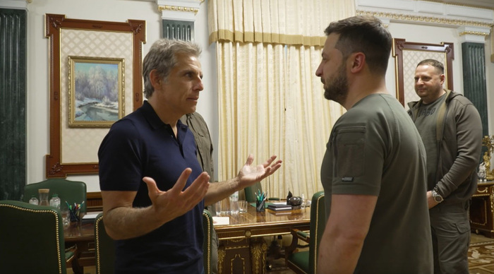 Ucraina: Ben Stiller incontra Zelensky a Kiev, ‘sei il mio eroe’