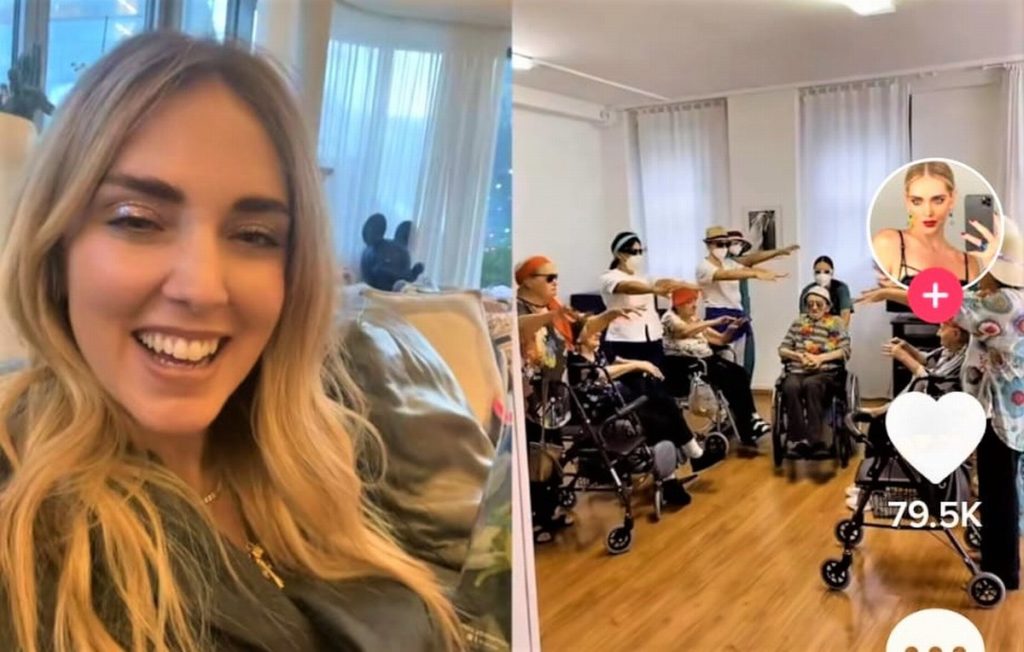 Chiara Ferragni video casa di riposo ASTE Terni 24 giugno 2022 3