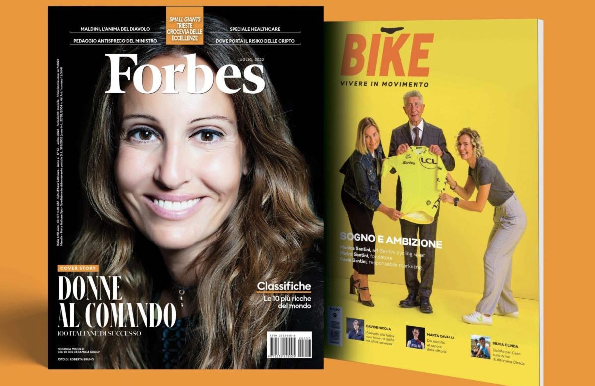 Forbes di luglio in edicola con la leadership femminile. In allegato il nuovo numero di Bike