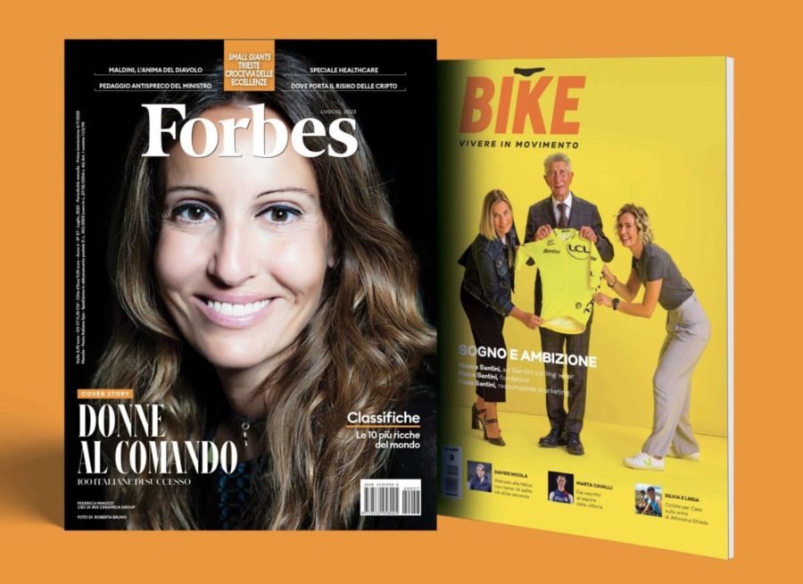Forbes di luglio in edicola con la leadership femminile. In allegato il nuovo numero di Bike