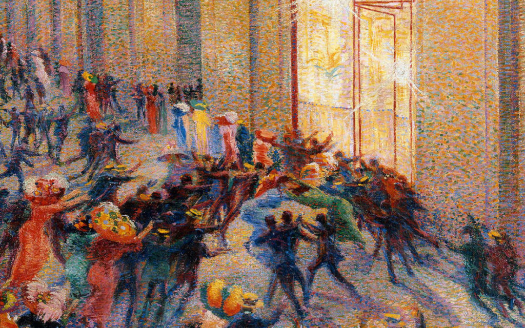 133631 Umberto Boccioni Rissa in galleria Pinacoteca di Brera