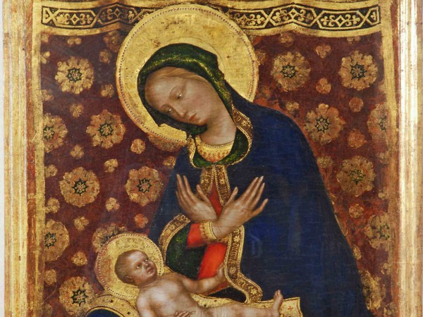 24445 Gentile da Fabriano Madonna in trono con bambino e angeli musicanti