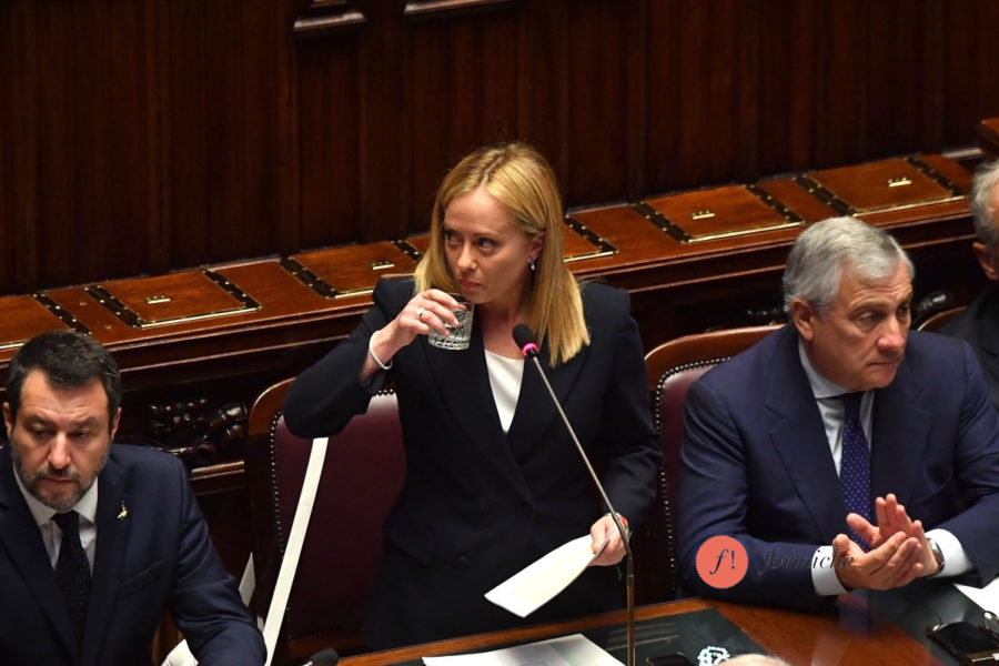 Le idee della premier, la realtà dei conti (pubblici) secondo Visco 1 PRIMA FIDUCIA CAMERAMatteo Salvini Giorgia Meloni Antonio Tajani4