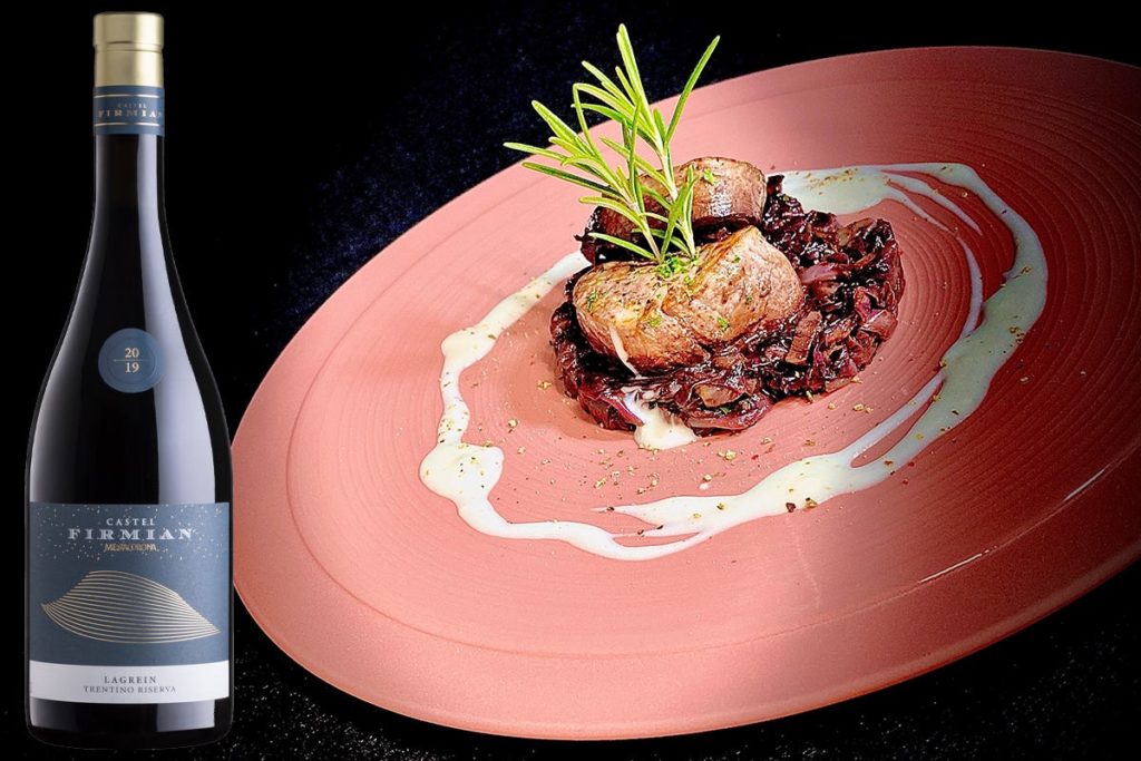 Trentino Lagrein Riserva Castel Firmian Filetto Maialino radicchio Chioggia 1