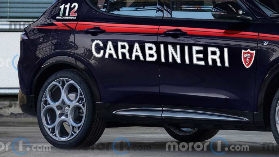 alfa romeo tonale carabinieri il render di motor1.com