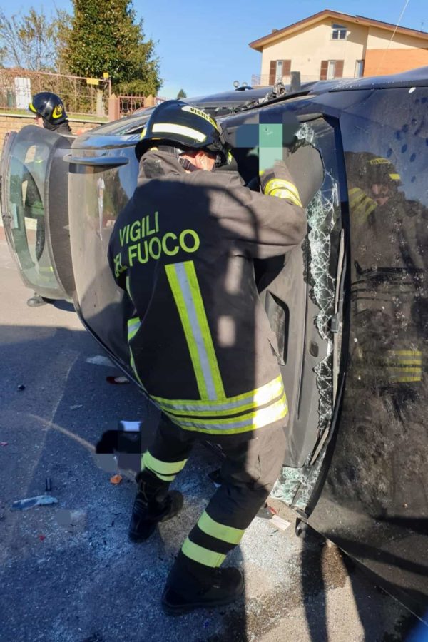 corchiano incidente in via civita castellana