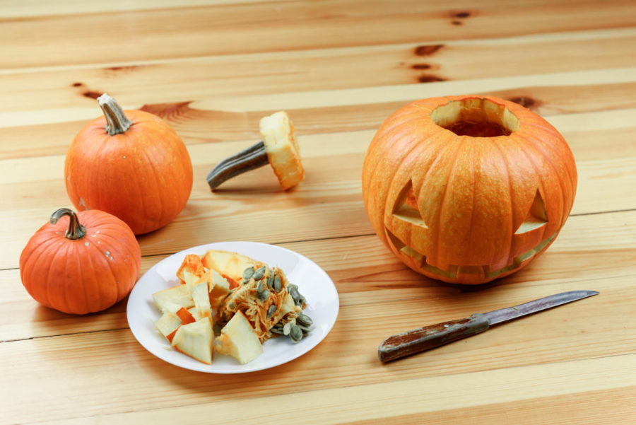 intagliare zucca halloween