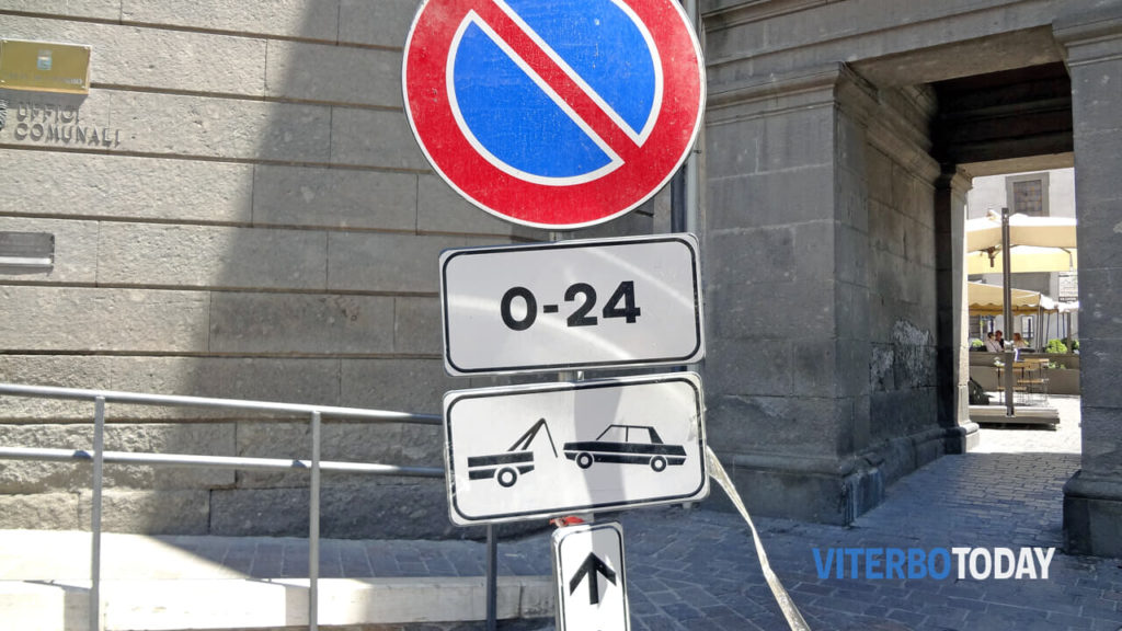 viterbo divieto di sosta con rimozione forzata