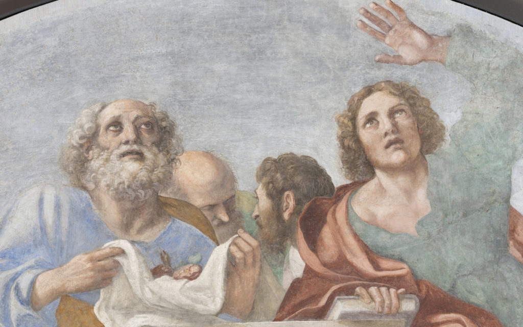 134627 CappellaHerrera GliApostoliIntornoAlSepolcroVuoto Particolare MuseuNacionalDeArteDeCatalu a 1