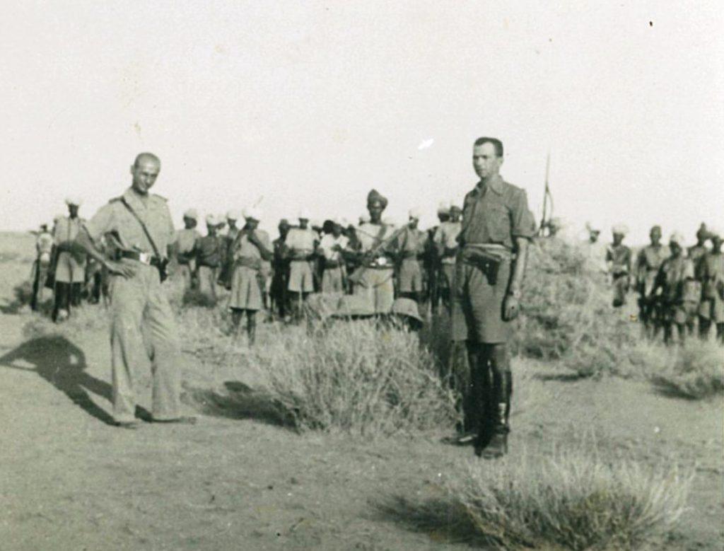 Colonnello Vittorio Ruggero e sergente maggiore Francesco de Martini Beilul 1935