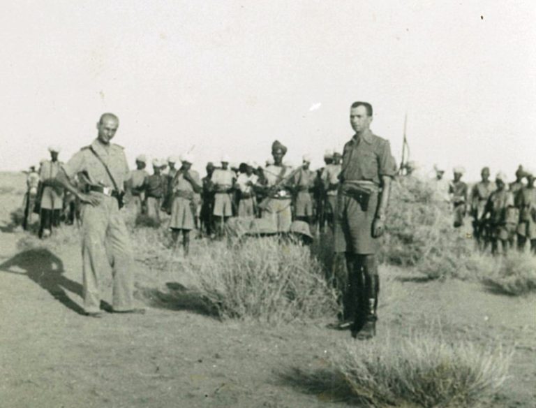 Colonnello Vittorio Ruggero e sergente maggiore Francesco de Martini Beilul 1935