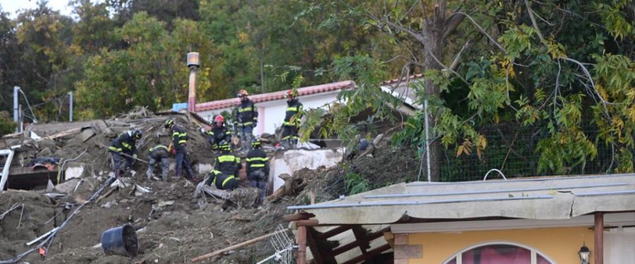 Ischia, salvato un cane rimasto bloccato in auto per tre giorni: il padrone travolto dalla frana 1 Frana Ischia Ansa 3