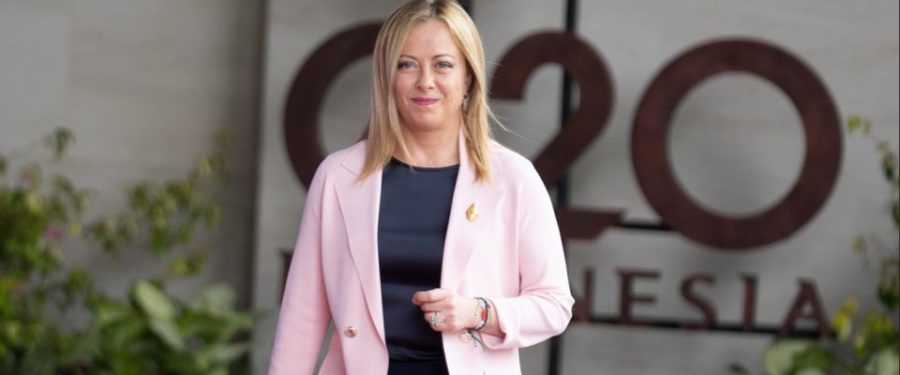 Giorgia Meloni G20 Ansa