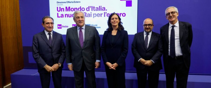 La Rai all’estero ora parla anche inglese ma Sangiuliano la vuole libera dal pensiero unico 1 Rai Carlo Fuortes Antonio Tajani Marinella Soldi Gennaro Sangiuliano e Fabrizio Ferragni Ansa