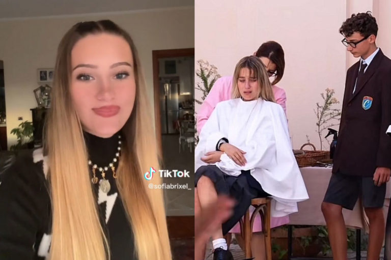 Sofia Brixel taglio capelli il collegio