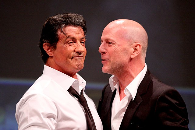 Sylvester Stallone Bruce Willis Comic Con 2010
