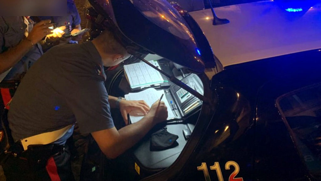 carabinieri controlli nella notte