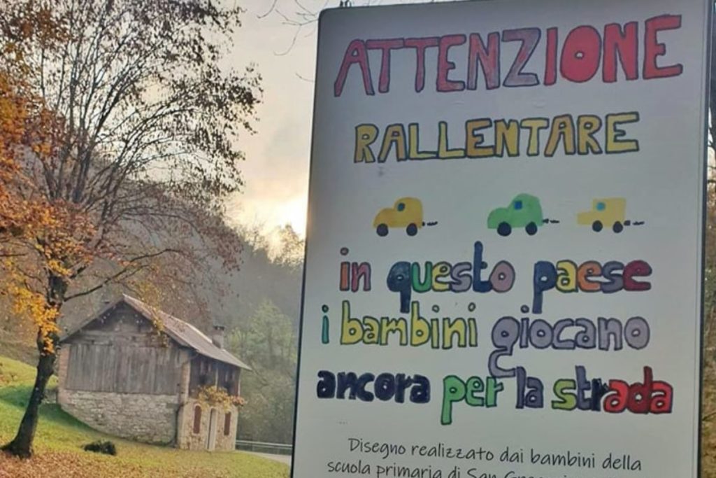 cartello gioco bambini