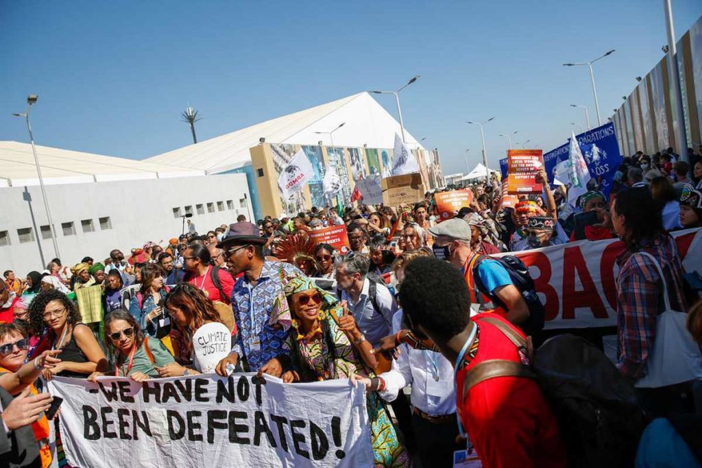 cop27 manifestazione