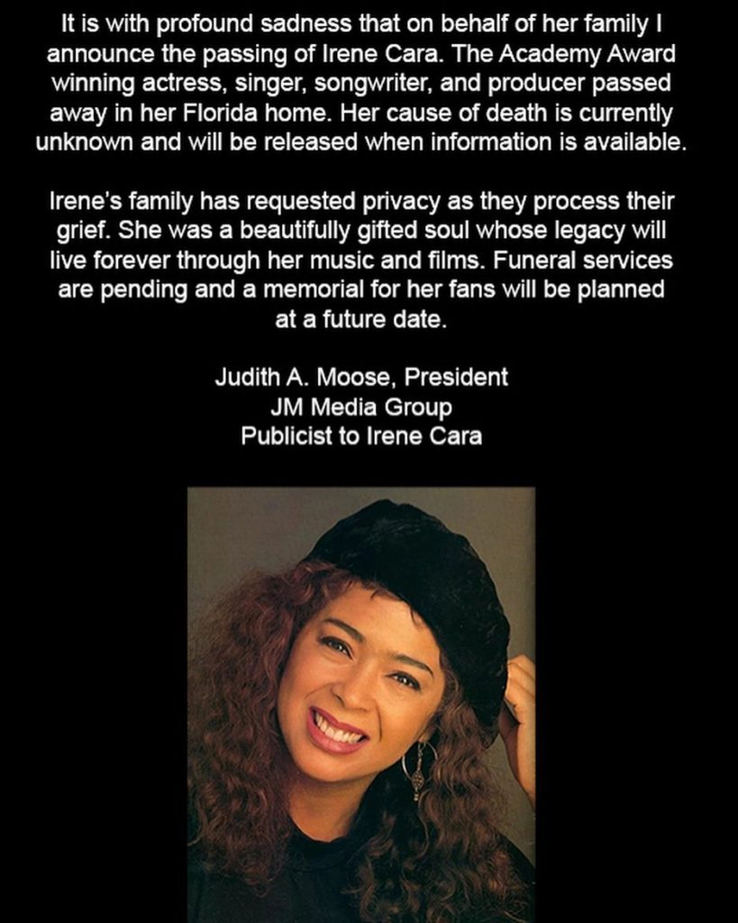 irene cara 1