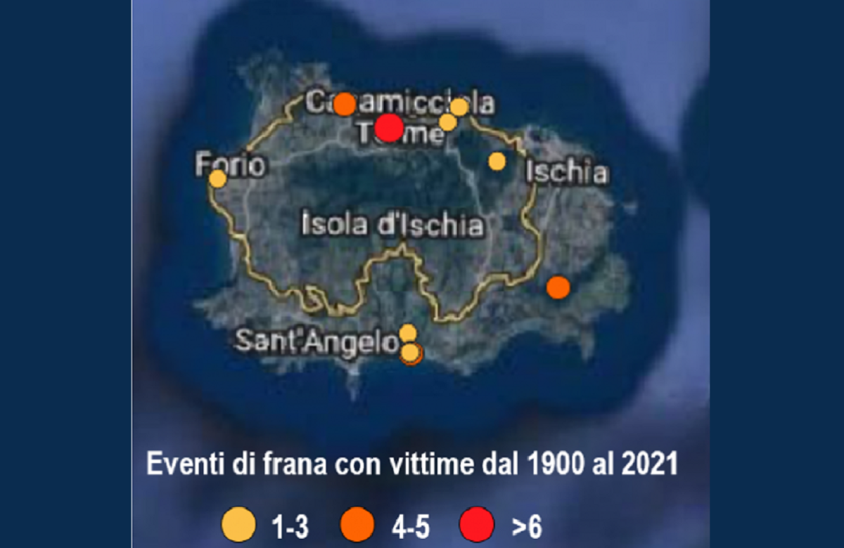 Frana a Ischia,: “non era mai caduta così tanta pioggia tutta insieme”, i dati del CNR