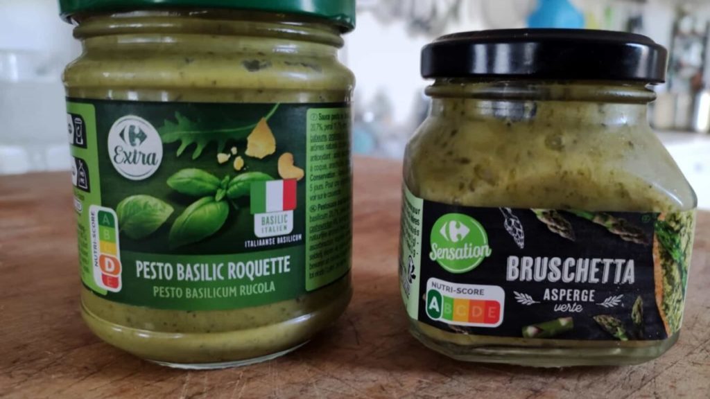 nutriscore pesto