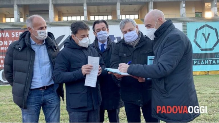 padova stadio euganeo la firma dell affidamento dei lavori