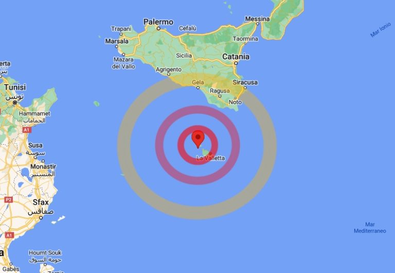 terremoto malta sicilia