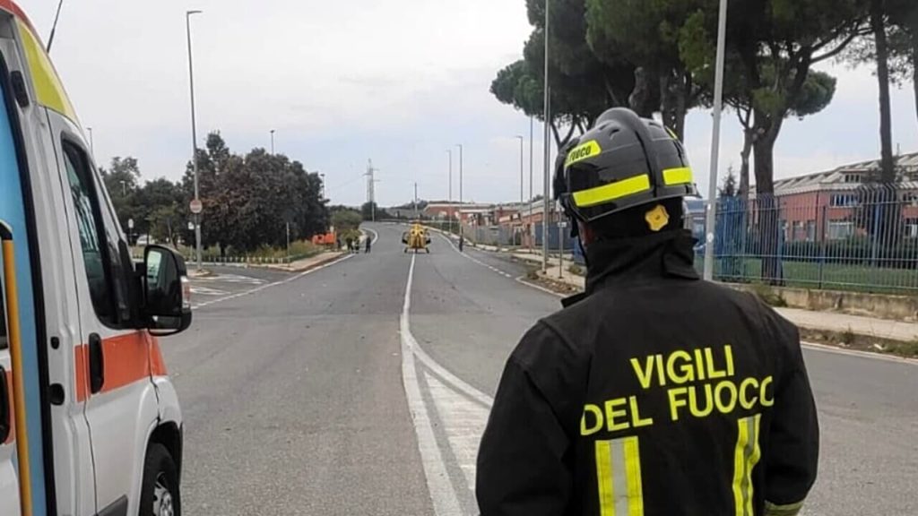 vigili del fuoco 118 ed eliambulanza