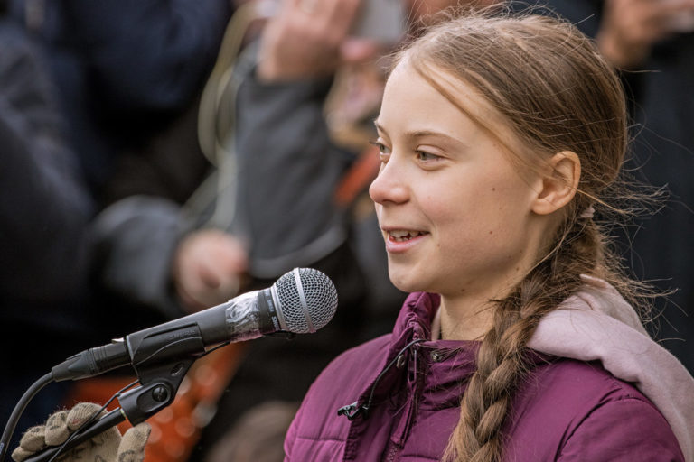 Greta Thunberg Lausanne   Palais de Rumine 17 Janvier 2020 copie