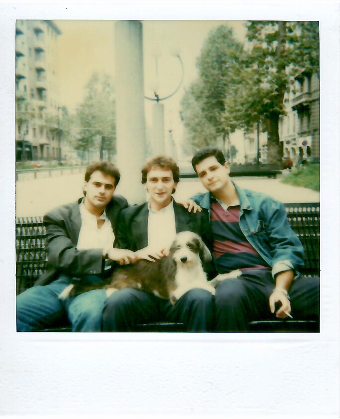 Polaroid col cane di Marco 1990