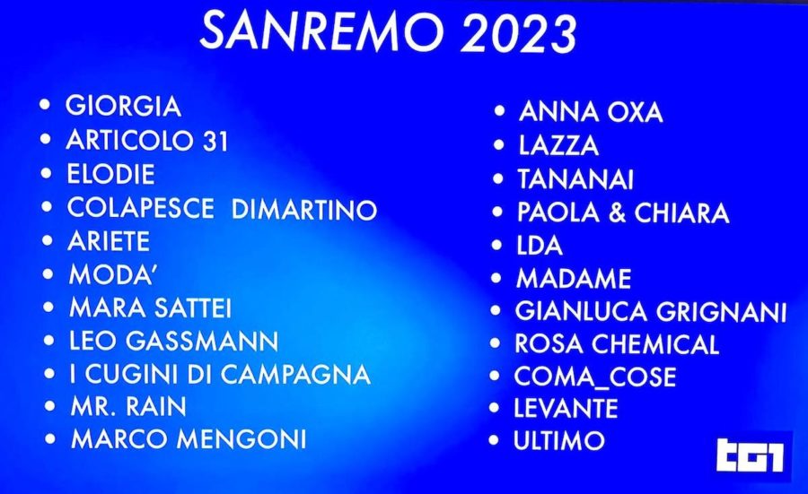 Sanremo 2023: ecco la lista ufficiale dei partecipanti 1 WhatsApp Image 2022 12 04 at 14.03.32