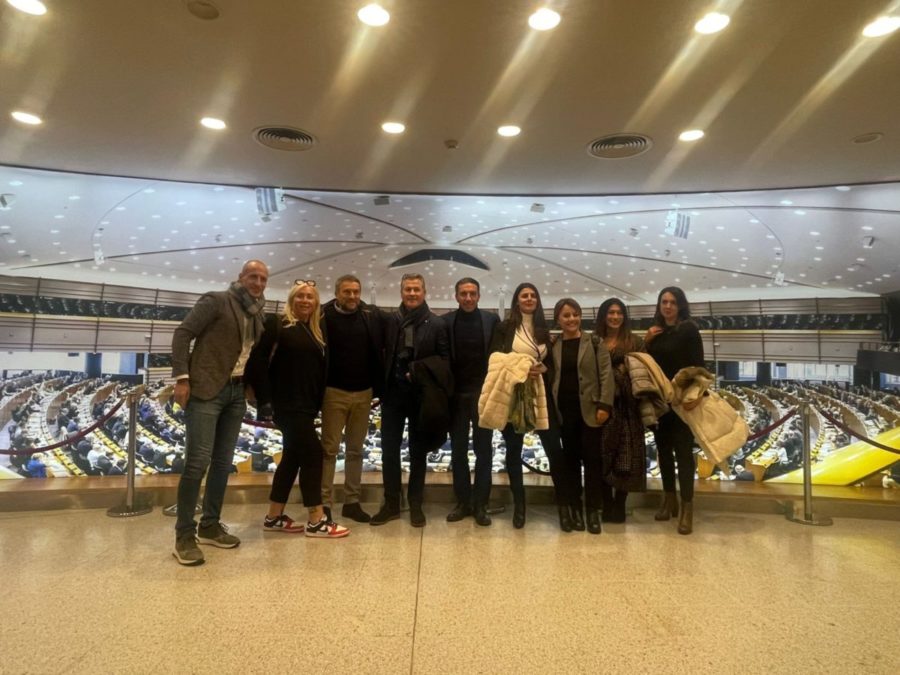 Bruxelles – Il gruppo della Lega del “Tirreno Nord” guidata da Giammusso in visita al Parlamento Europeo