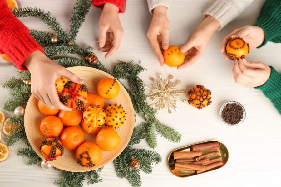 decorazioni natale arance