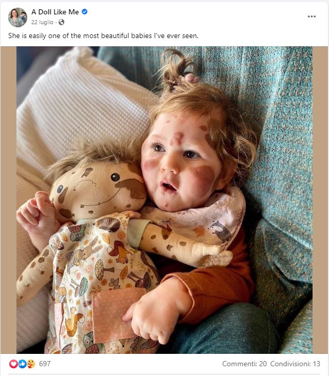 La mamma che realizza bambole uniche con le stesse disabilità dei bambini
