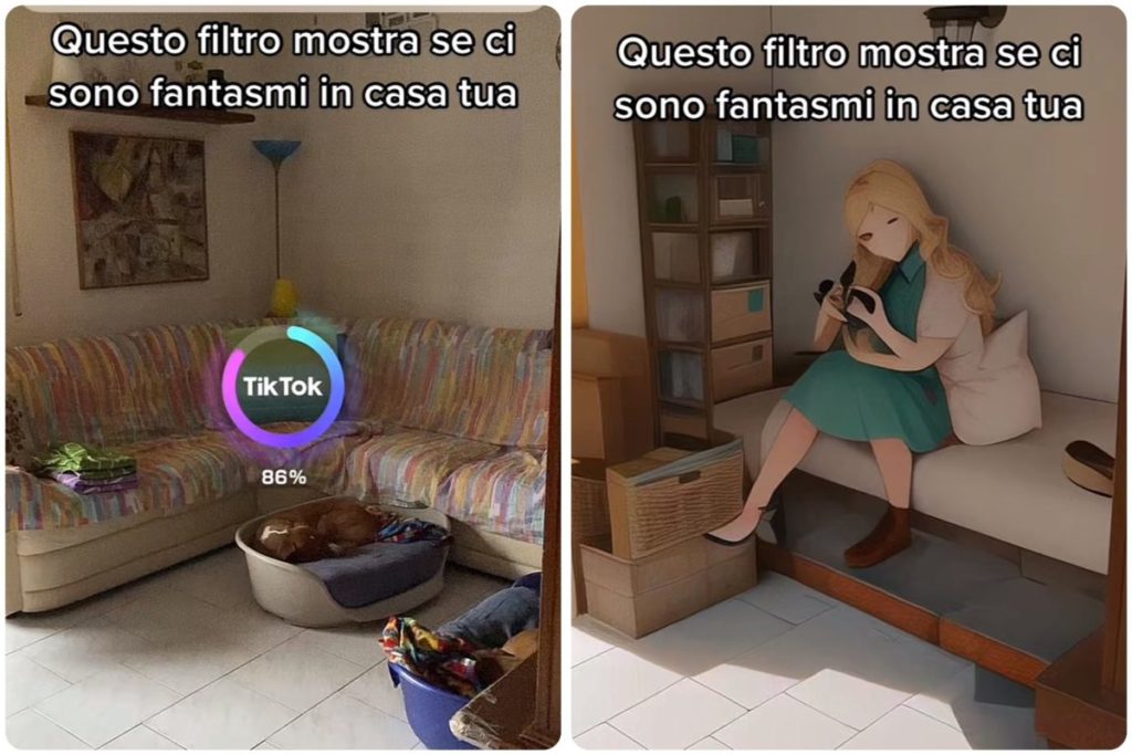 filtro fantasmi tiktok
