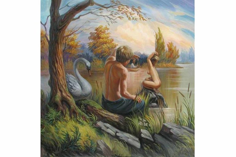Aguzza la vista! Riesci a vedere il volto nascosto nel dipinto? Chi è? 1 freud sfida