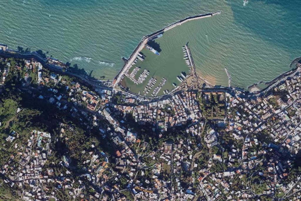 ischia vista dai satelliti