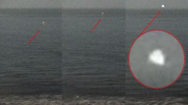 UFO emerge dall’oceano al largo della costa della California