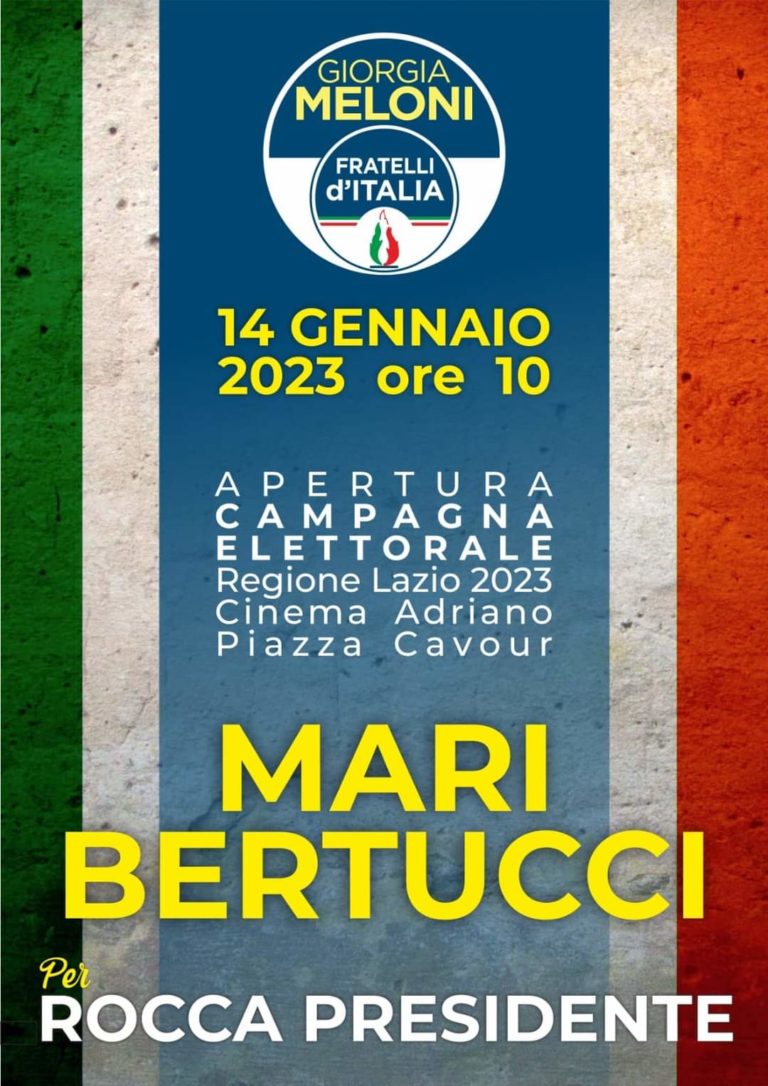 Mari Bertucci apertura campagna elettorale