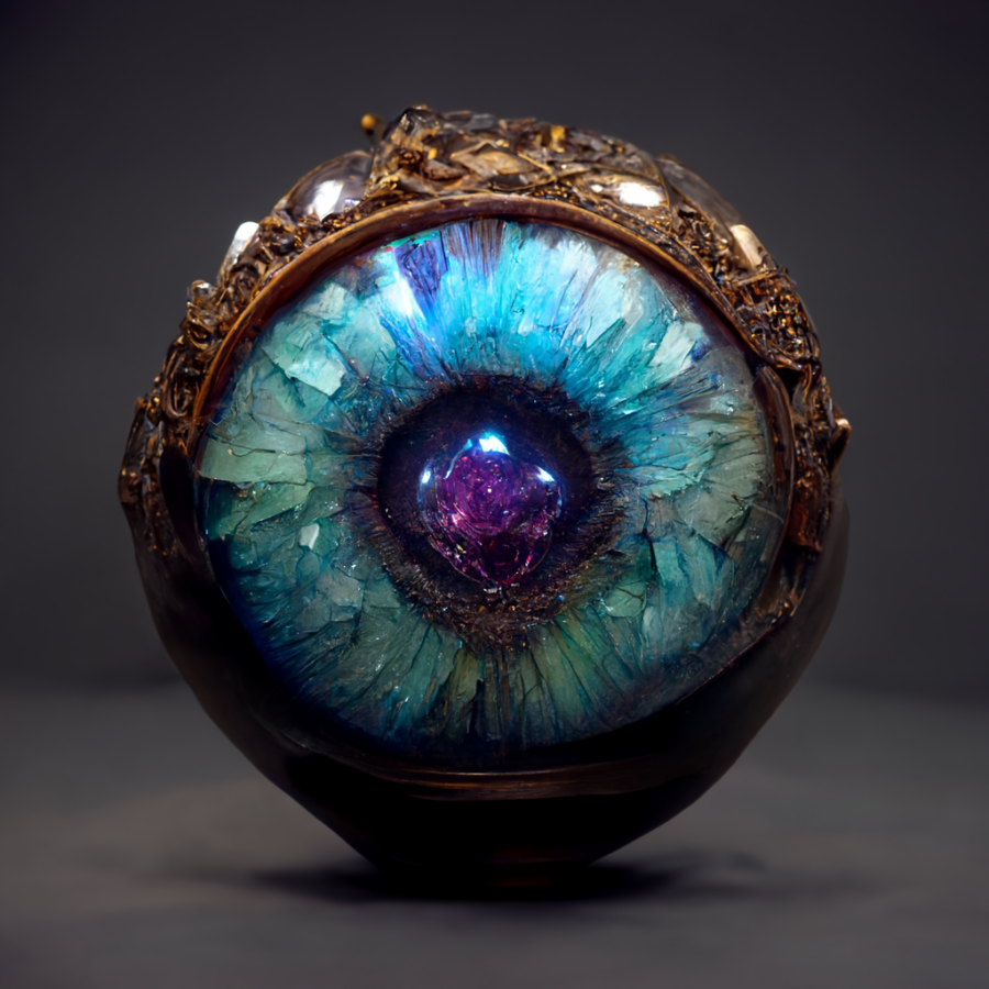 a jewel of an eyeball